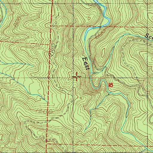 Topographic Map of Scotch Creek, OR