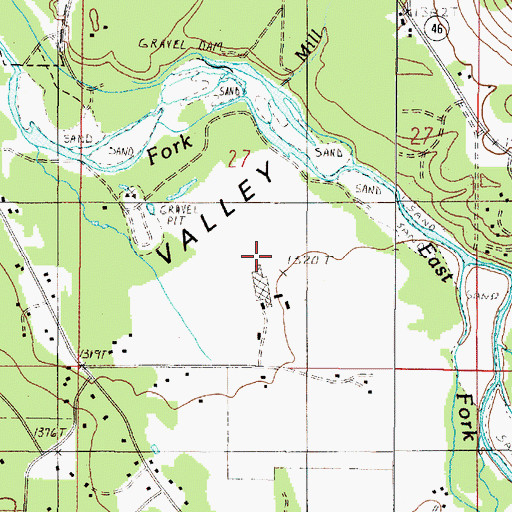 Topographic Map of Calvert Slough, OR