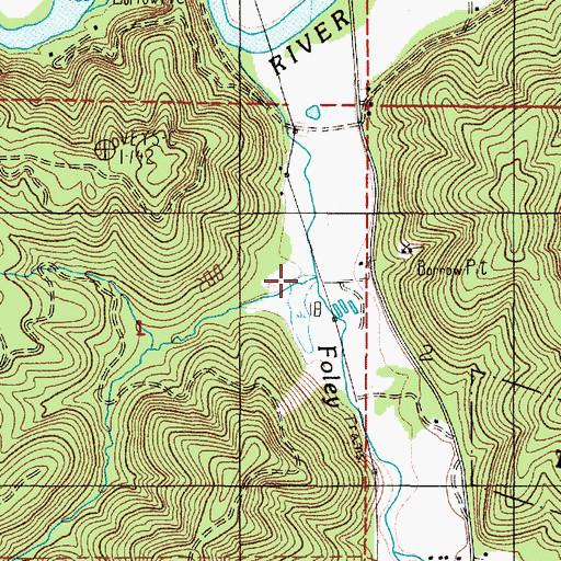 Topographic Map of Crystal Creek, OR