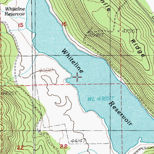 Topographic Map of Twomile Valley, OR