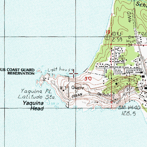 Topographic Map of Starfish Cove, OR