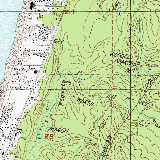 Topographic Map of Salmon Creek, OR