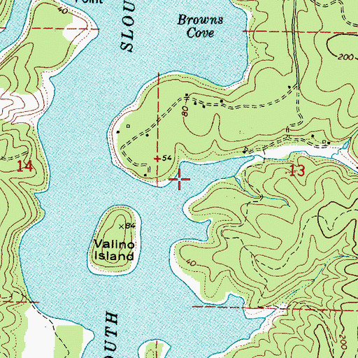 Topographic Map of Day Inlet, OR