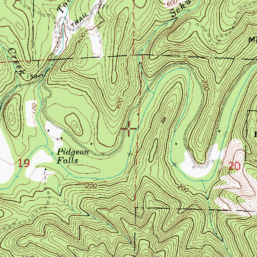 Topographic Map of Estelle Falls, OR