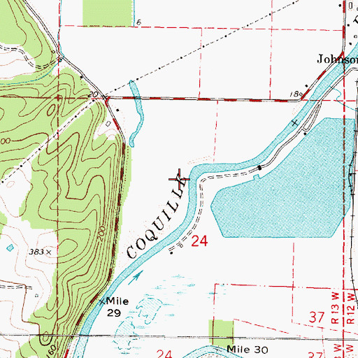 Topographic Map of Anderson Creek, OR