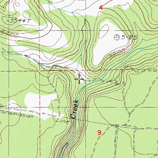 Topographic Map of Hartwell Draw, OR