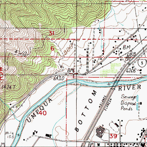 Topographic Map of Rock Canyon Creek, OR