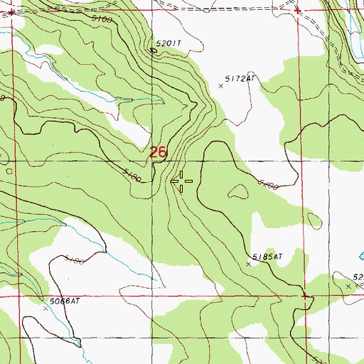 Topographic Map of Mud Spring, OR
