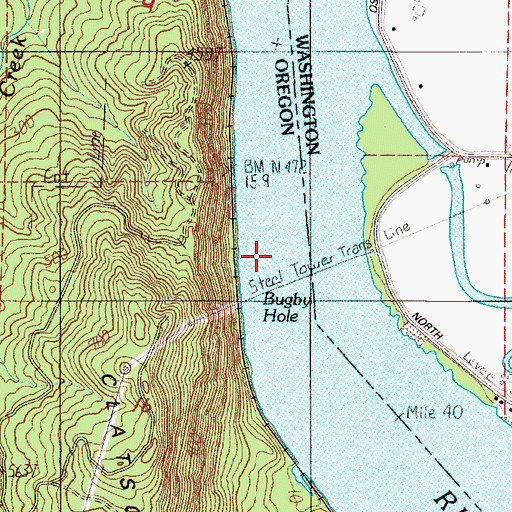 Topographic Map of Bugby Hole, OR