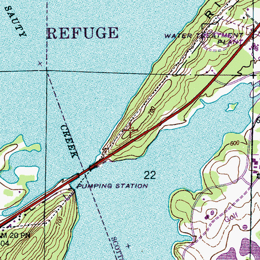 Topographic Map of Backbone Ridge, AL