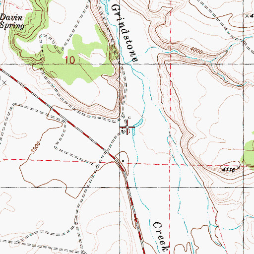 Topographic Map of Layton Reservoir Number 2, OR