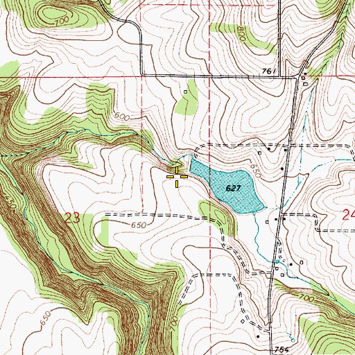 Topographic Map of Lorence Dam, OR
