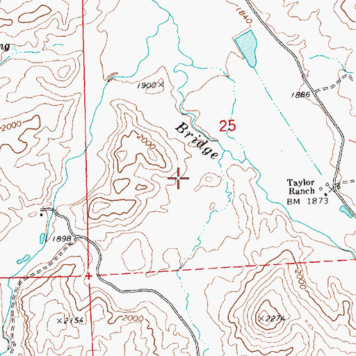 Topographic Map of Painted Hills Dam, OR