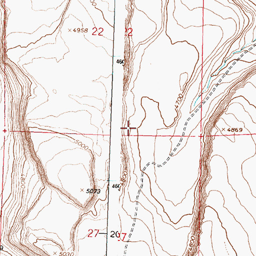 Topographic Map of Priday Dam, OR
