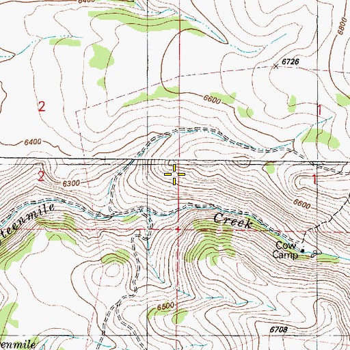 Topographic Map of Gopher Spring, OR