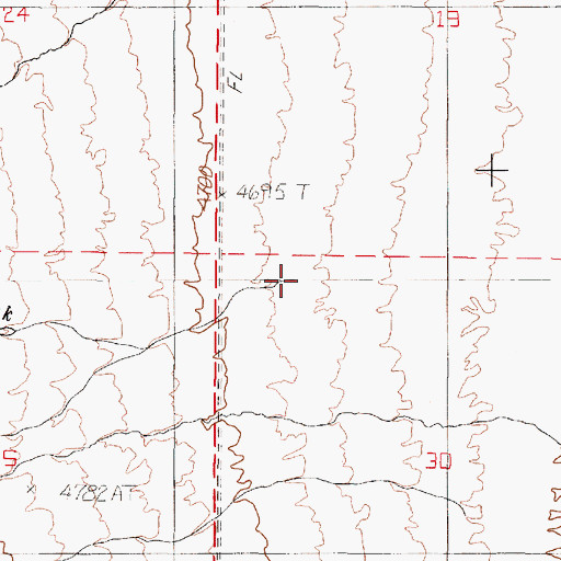 Topographic Map of Simpson Creek, OR