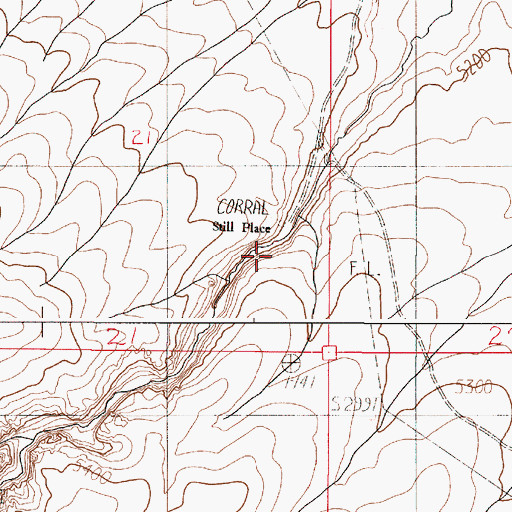 Topographic Map of Still Place, OR