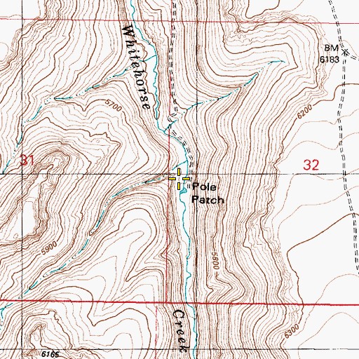 Topographic Map of Pole Patch, OR