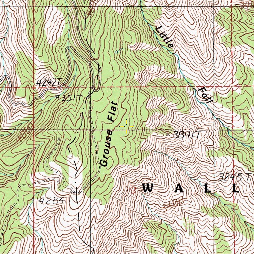 Topographic Map of Grouse Flat, OR