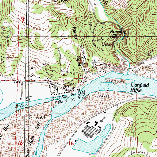 Topographic Map of Pedro Gulch, OR