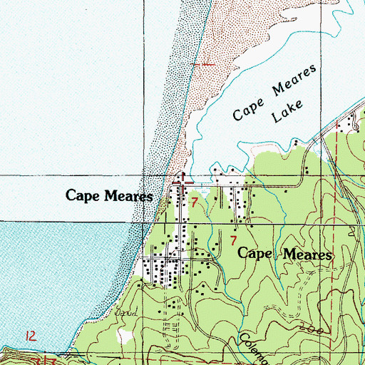 Topographic Map of Coleman Creek, OR