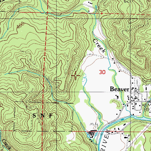 Topographic Map of Trobough Spring, OR