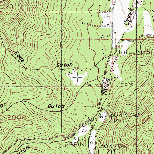 Topographic Map of Eads Gulch, OR