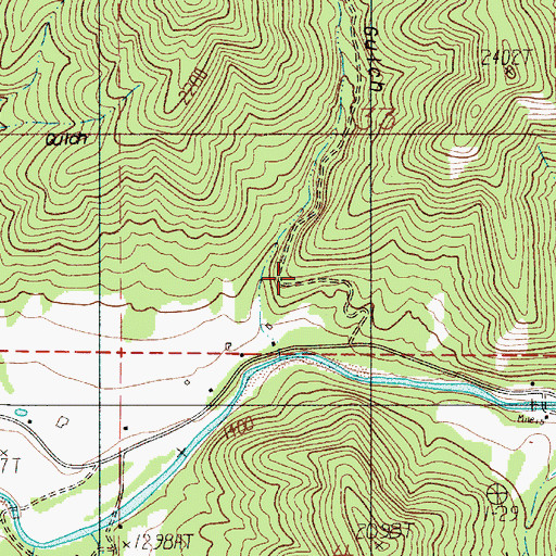 Topographic Map of Neathammer Gulch, OR