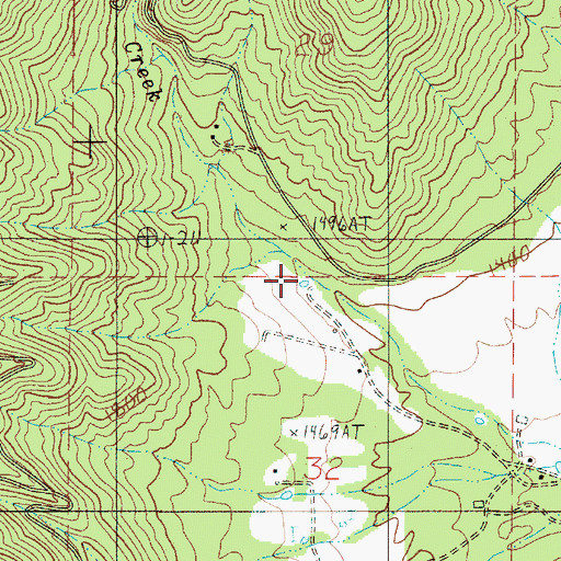 Topographic Map of Standard Basin Reservoir, OR