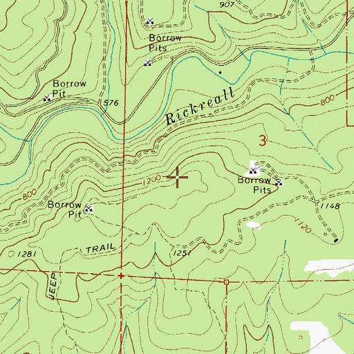 Topographic Map of Polk County, OR