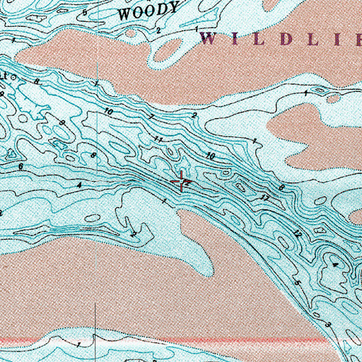 Topographic Map of North Channel, OR
