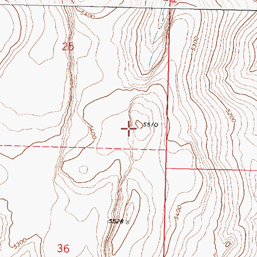 Topographic Map of Basque Hills, OR