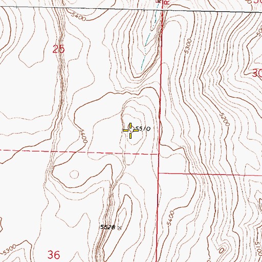Topographic Map of Basque Hills, OR