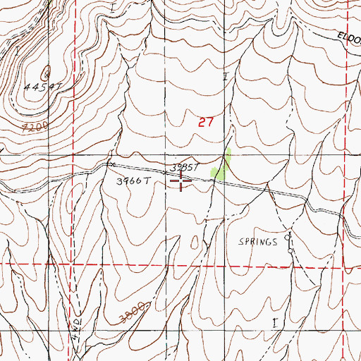 Topographic Map of Sargent Place (historical), OR