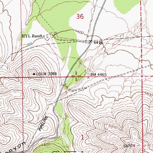 Topographic Map of Siphon Canyon, AZ