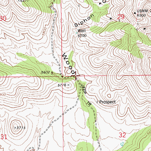 Topographic Map of Siphon Canyon, AZ