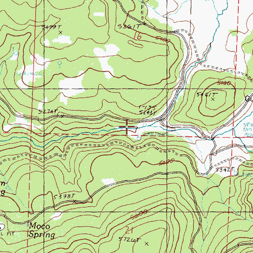 Topographic Map of Allison Creek, OR