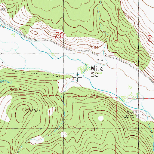 Topographic Map of Balance Creek, OR