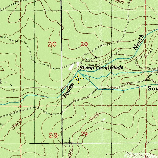 Topographic Map of Beaver Fork, OR