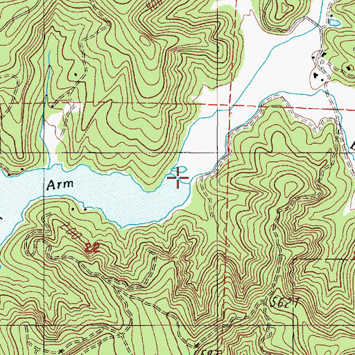 Topographic Map of Benson Creek, OR