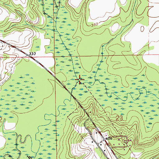 Topographic Map of Beeman Creek, AL