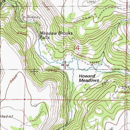 Topographic Map of Bully Creek, OR