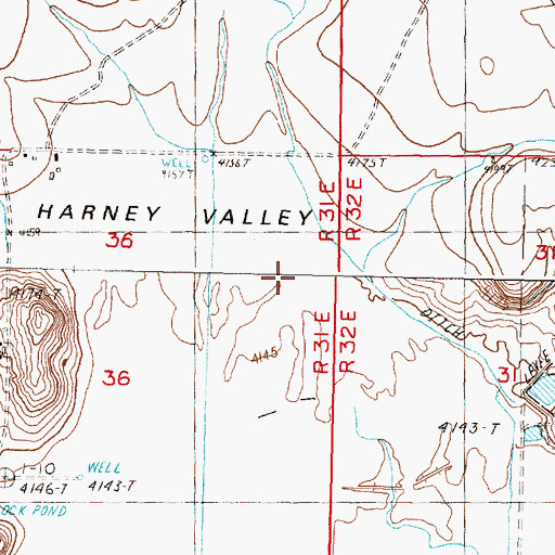 Topographic Map of Byrd Canyon, OR