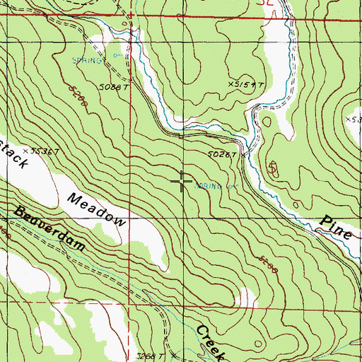 Topographic Map of Call Meadow Trail, OR
