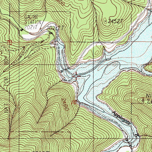 Topographic Map of Carberry Creek, OR