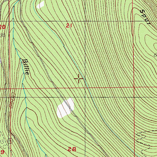 Topographic Map of Cascade Canal, OR