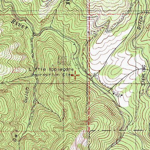 Topographic Map of Cass Ranch, OR