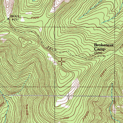 Topographic Map of Chetco Lookout (historical), OR