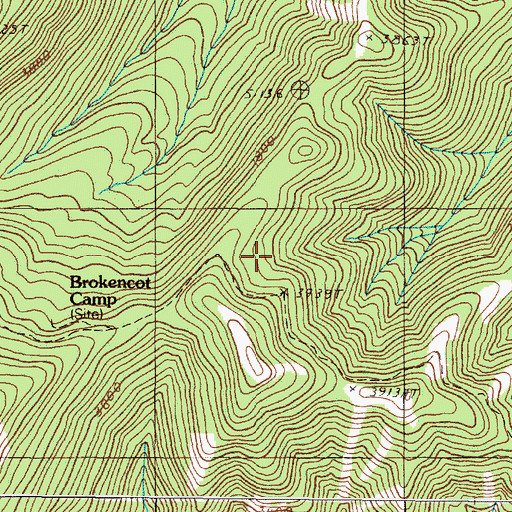 Topographic Map of Chetco Peak Trail, OR