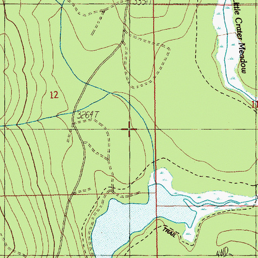 Topographic Map of Cooper Creek, OR